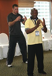 Jef Morris teaching at the International Tai Chi for Health Conference in Korea 2006