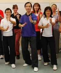 Dr Paul Lam teaching a Tai Chi for Health program to workshop participants.