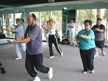 tai chi for arthritis instructor's workshop  in Florida, USA 2001