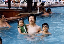 swimming with kids